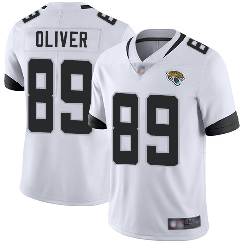 Nike Jacksonville Jaguars #89 Josh Oliver White Men Stitched NFL Vapor Untouchable Limited Jersey